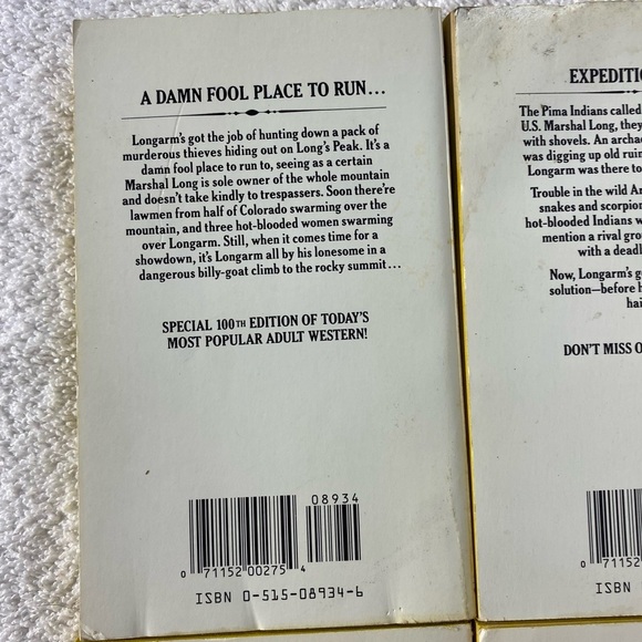 Vintage Longarm Action Western Romance Novel x4 - Picture 7 of 14